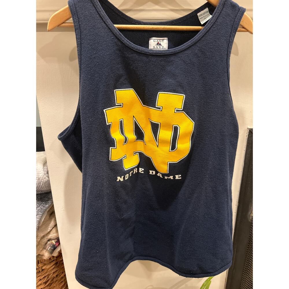Vintage Notre Dame 90s cotton sleeveless T-shirt